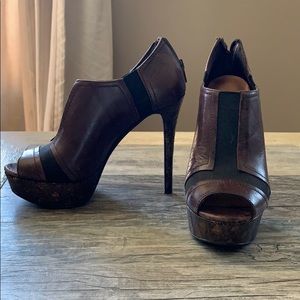 Jessica Simpson high heel open toe booties